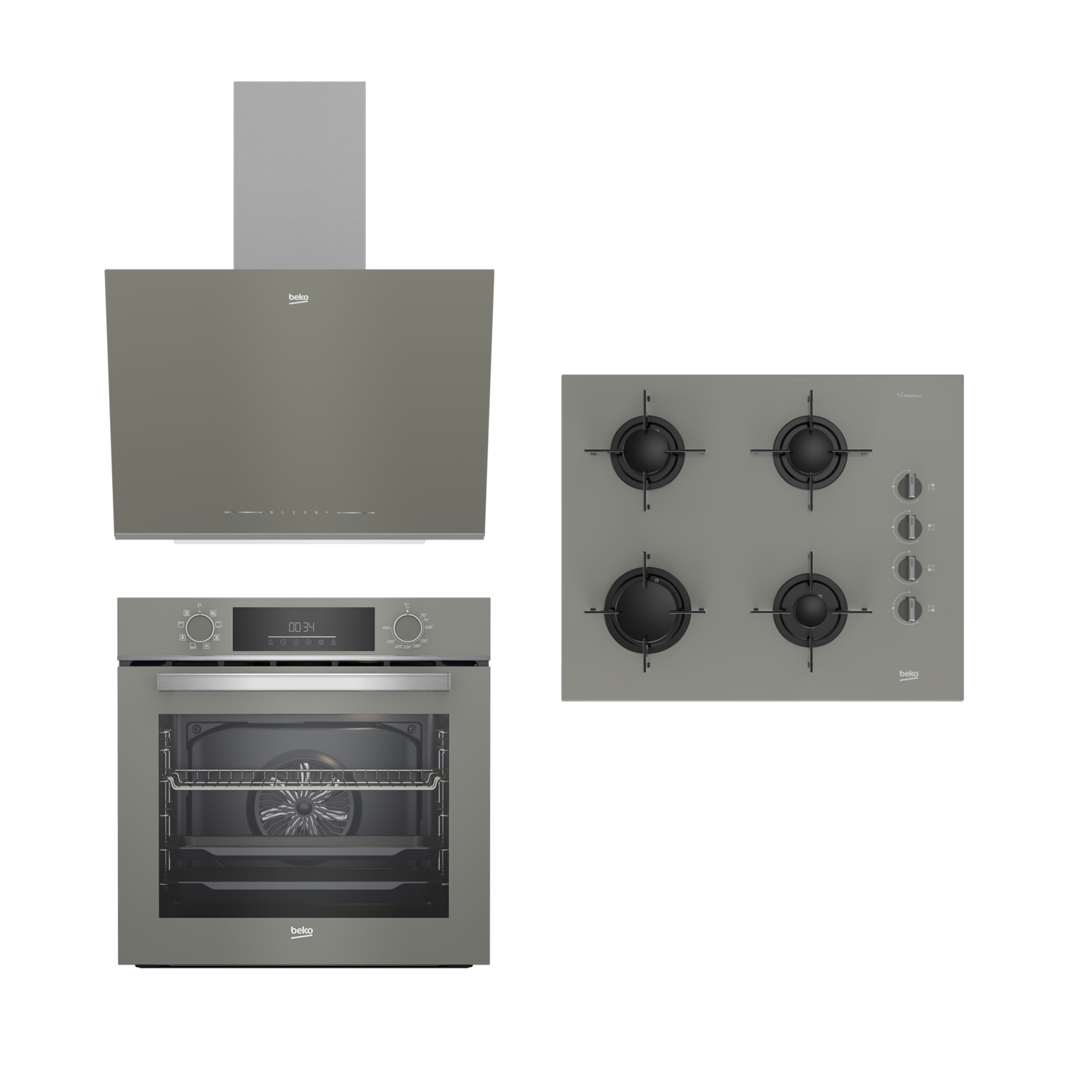 Manhattan Gri Cam Buhar Destekli Set Manhattan Gri Cam Buhar Destekli Set